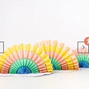Meri Meri Rainbow Honeycomb Table Toppers